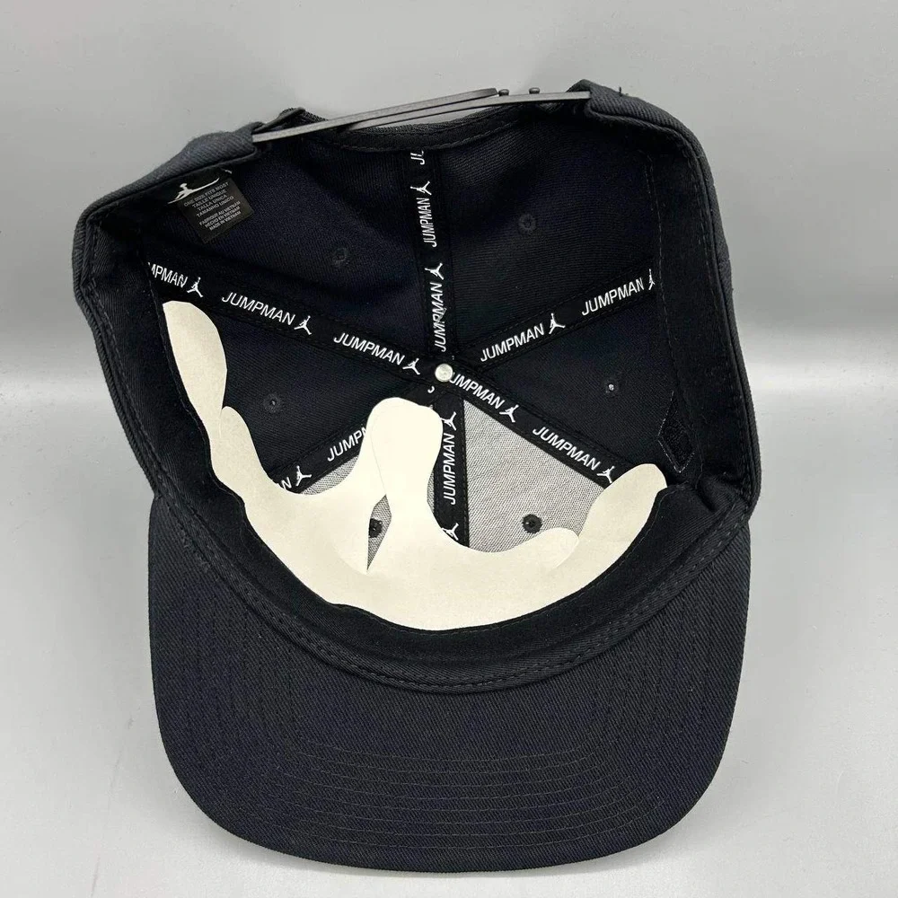 Air Jordan Banned Hat Men Black Embroidered Logo Jumpman Snap Back Cap New